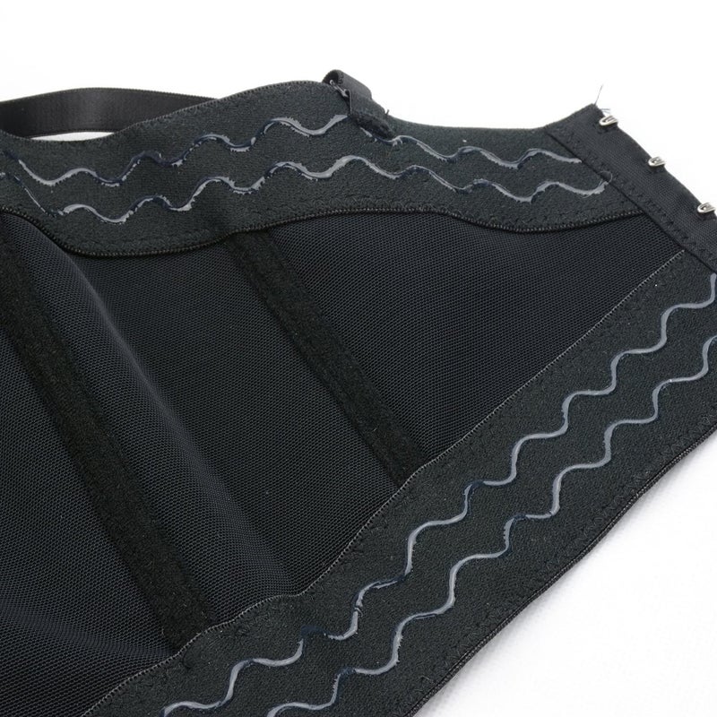 ELLACCI Women's Sexy Rhinestone Punk Bustier Crop Top Push Up Corset Bra Black Medium - Image 5